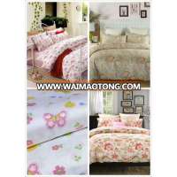 Luxury 300TC 100% cotton bedding sets reactive printing bed sheet